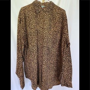 Separate Issue animal print dress shirt M/L